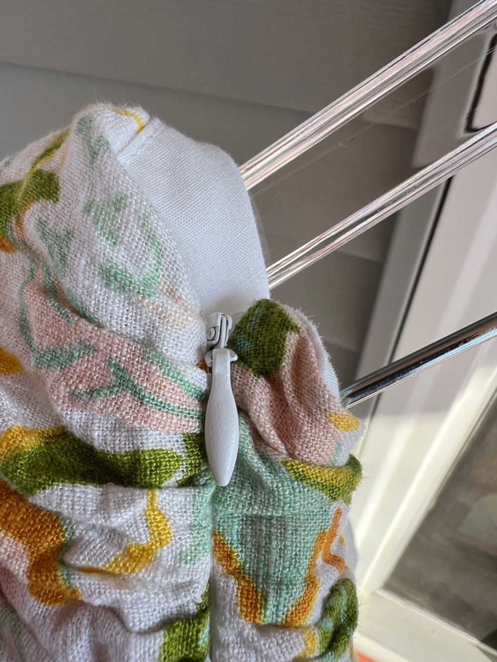 Zara Yellow and Green Floral Tie-Shoulder Mini Dress - Picture 3 of 4